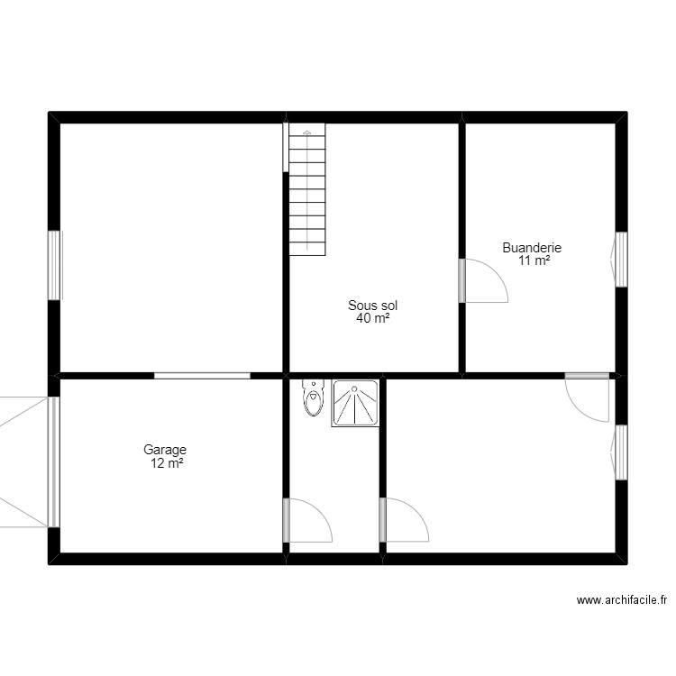 413399 GUEGUEN. Plan de 18 pièces et 215 m2