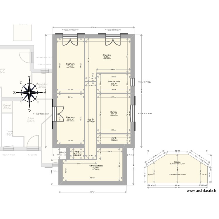 SELOGNI ALAIN 38530 PONTCHARRA 1. Plan de 19 pièces et 176 m2