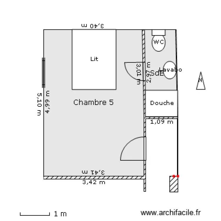 Chambre 5. Plan de Chambre 5. Plan de