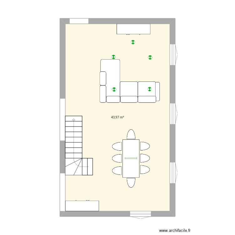 Salon Salle à manger . Plan de 0 pièce et 0 m2