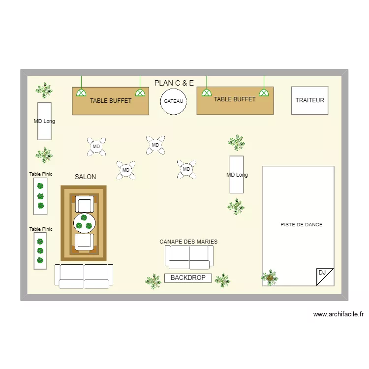 PLAN CORALIE ET ETIENNE. Plan de 