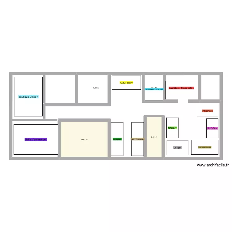 Plan de masse anim. Plan de 4  et 30 m²