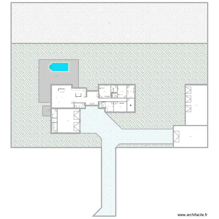 dzs. Plan de 25  et 3802 m²