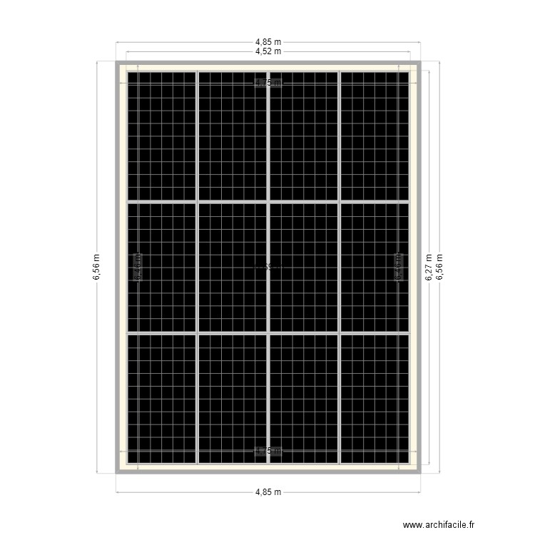 PIERNAS. Plan de 1 pièce et 31 m2