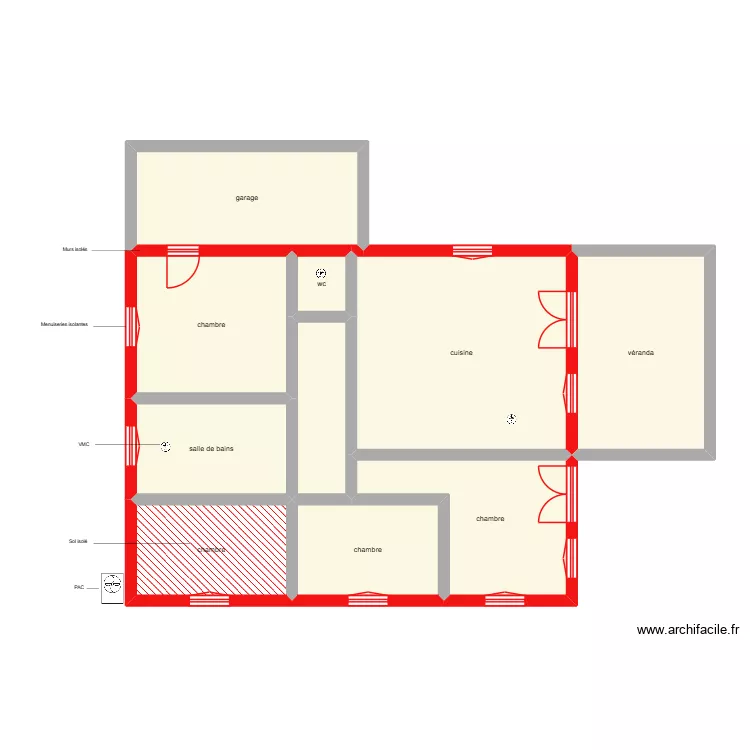 DEMALS PONS &eacute;tape 2. Plan de 10  et 110 m²