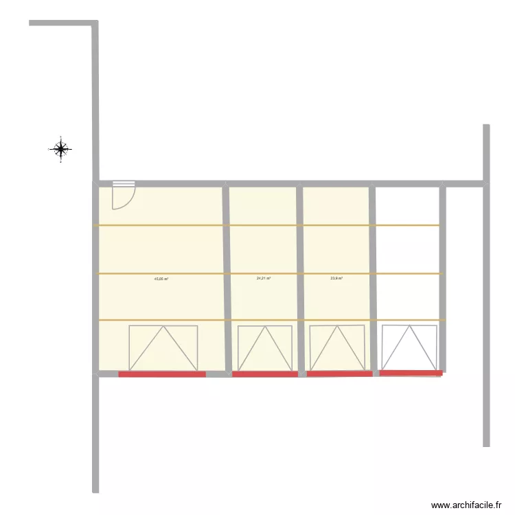 garage 11mars26. Plan de 3  et 93 m²