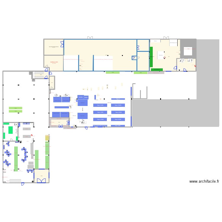 MAG CENTRAL SCENARIO 2 Ter. Plan de 12 pièces et 694 m2