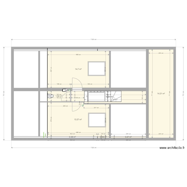 etage dpe. Plan de 26 pièces et 171 m2