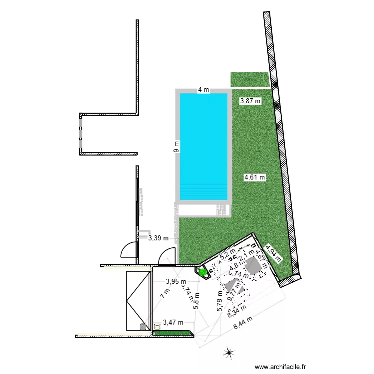 CARPORT 2 Stationnements Existant. Plan de 