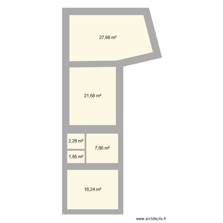 aveze. Plan de 17 pièces et 286 m2