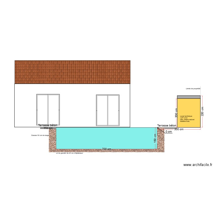 DP4 local technique Sud MORAULT. Plan de 0 pièce et 0 m2