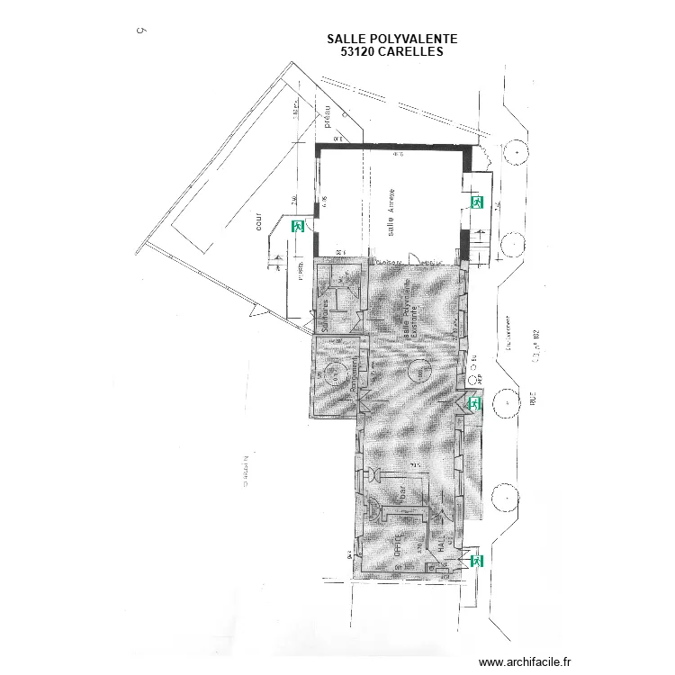SALLE POLYVALENTE CARELLE. Plan de 