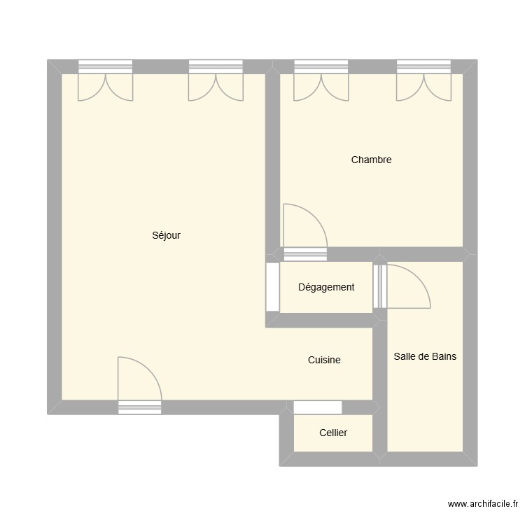 251016AG-PELE. Plan de 5 pièces et 44 m2