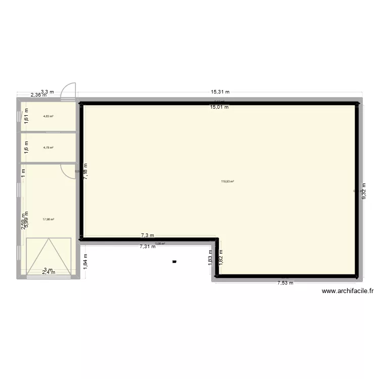 Projet plan base. Plan de 0 pièce et 0 m2