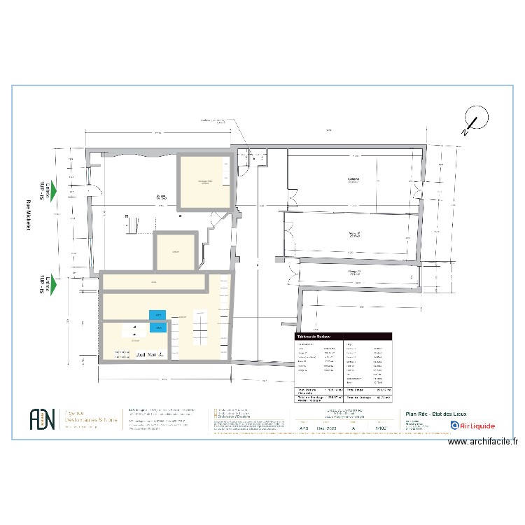 Compiegne micro. Plan de 5 pièces et 102 m2