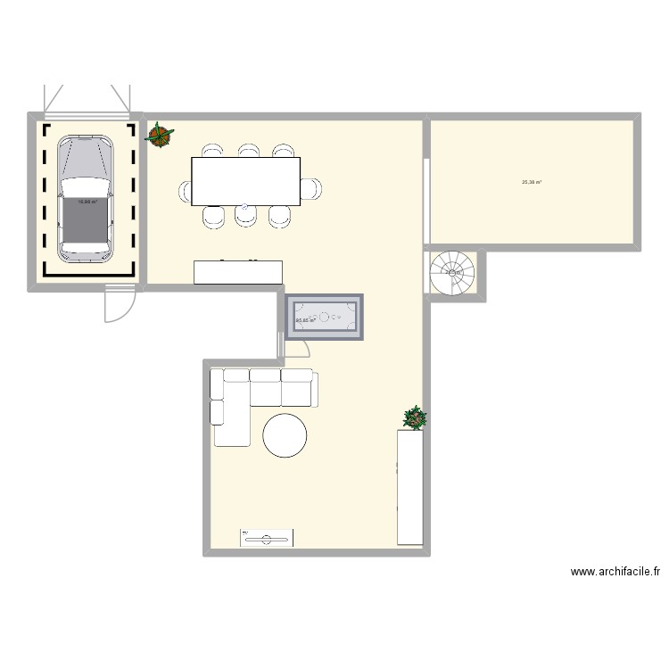 PLAN 2. Plan de 4 pièces et 140 m2