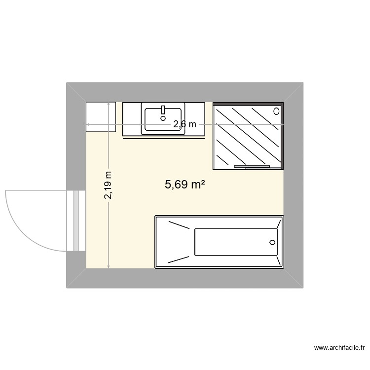 SDB Archives Option 1. Plan de 0 pièce et 0 m2