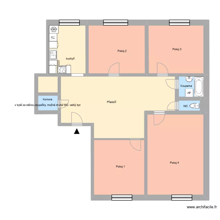 Hlavní třída 706 byt 18. Plan de 14 et 240 m² Hlavní třída 706 byt 18. Plan de 14 et 240 m²