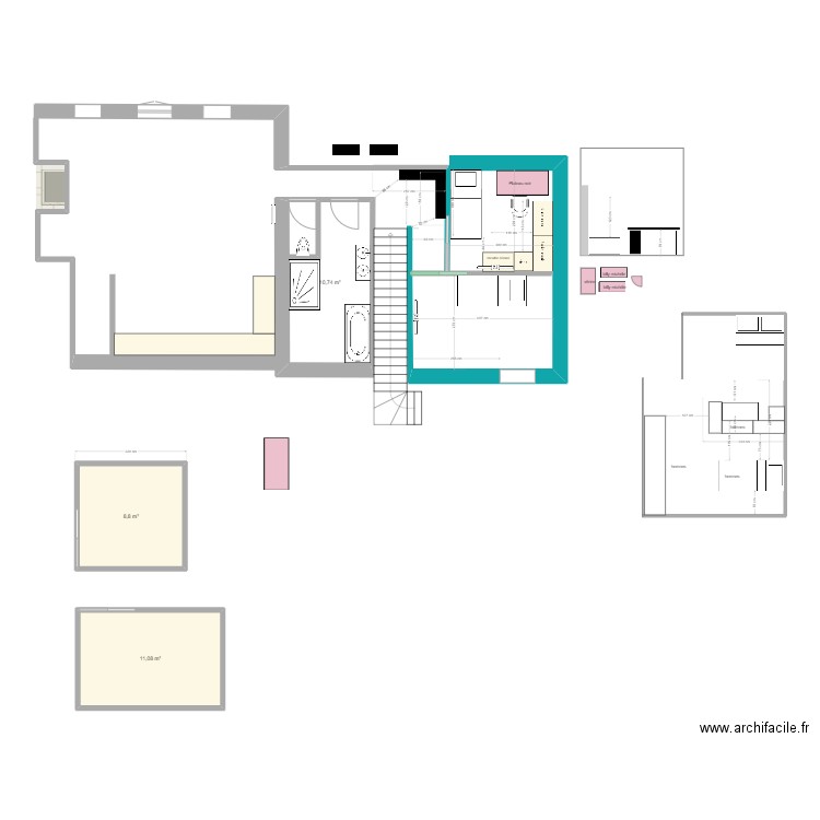 1er étage bis2. Plan de 0 pièce et 0 m2