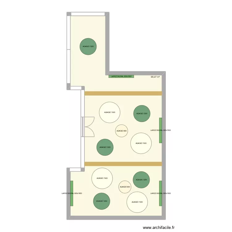 LES CALINOUS MULTI ACCUEIL PIERRES - CC PORTES EULIENNES IDF. Plan de 1 Pièce et 69 m² LES CALINOUS MULTI ACCUEIL PIERRES - CC PORTES EULIENNES IDF. Plan de 1 Pièce et 69 m²