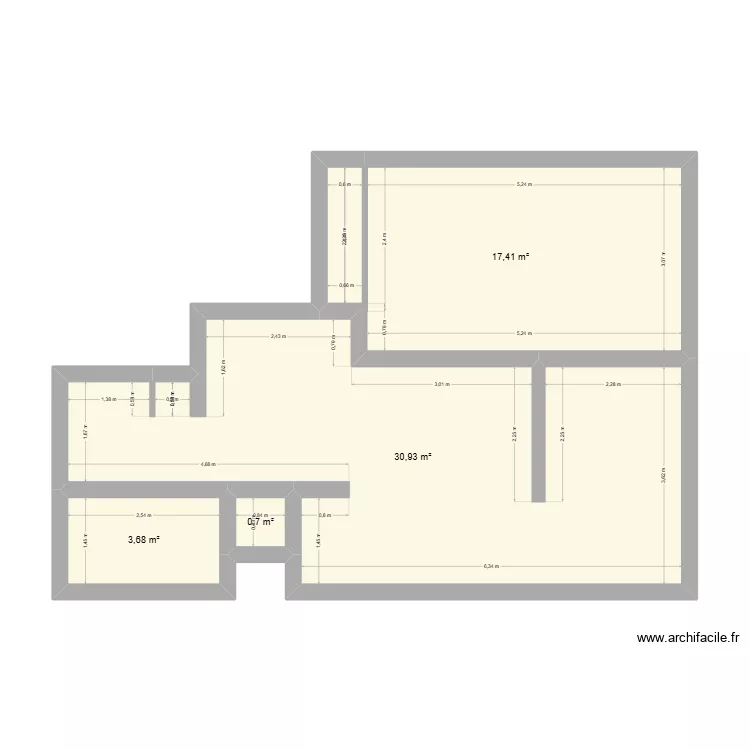auron. Plan de 4 et 53 m² auron. Plan de 4 et 53 m²