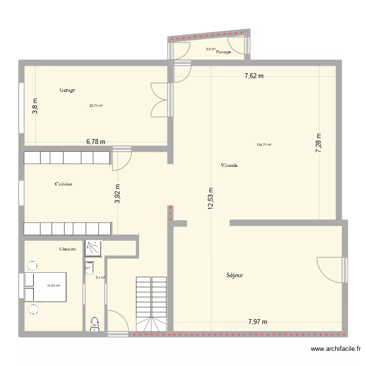 rdc. Plan de 5 et 181 m² rdc. Plan de 5 et 181 m²
