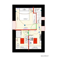 Plan R+1 SCI des champs - électricité