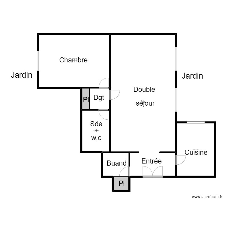 DORLANNE (Pauline). Plan de 0 pièce et 0 m2