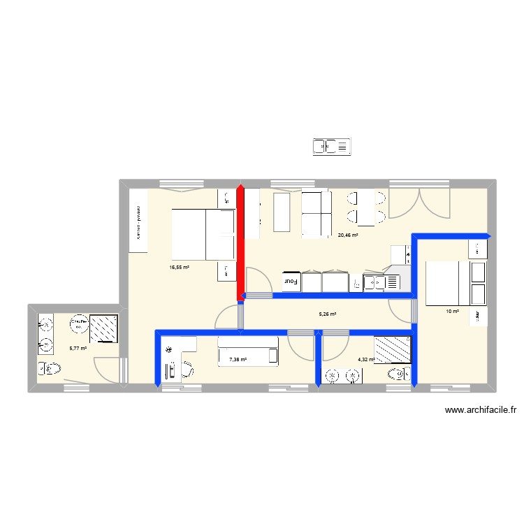Projet MPF. Plan de 0 pièce et 0 m2 Projet MPF. Plan de 0 pièce et 0 m2