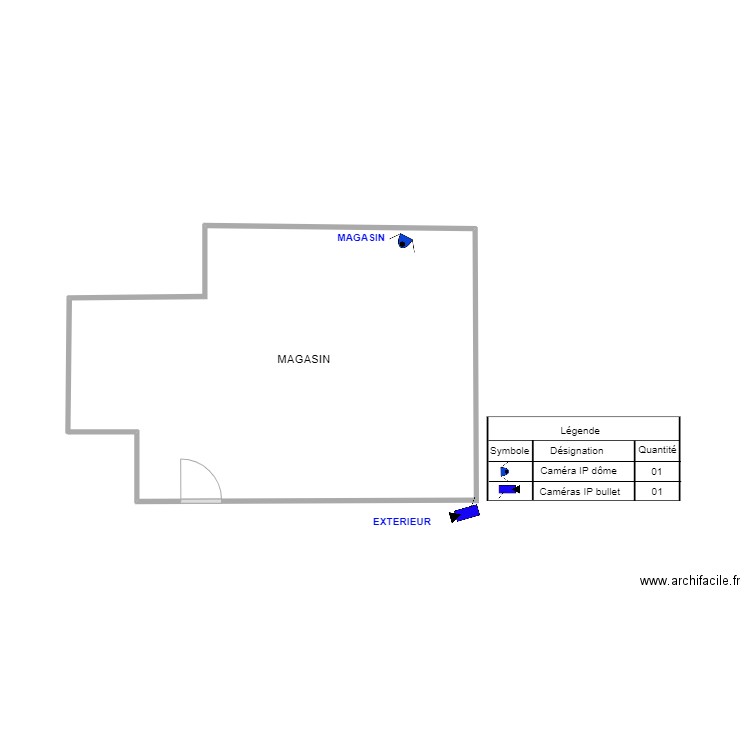 Plan magasin tchuent akwa. Plan de 0 pièce et 0 m2