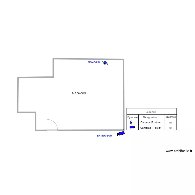 Plan magasin tchuent akwa. Plan de 