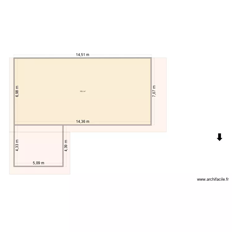 SALLANCHES. Plan de 1  et 100 m²