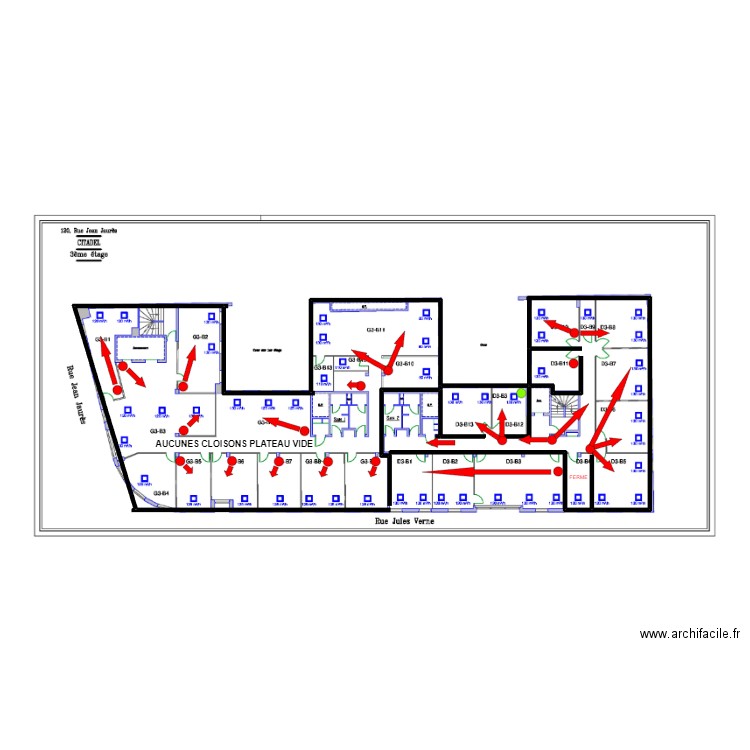 R+3 JEAN JAURES. Plan de 0 pièce et 0 m2