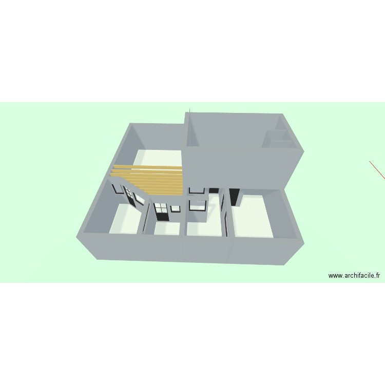 Mons 2 apparts (sans permis). Plan de 12 pièces et 111 m2