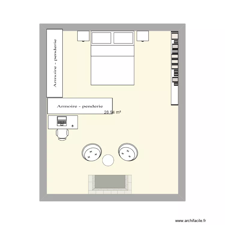 chambre maman 2. Plan de 