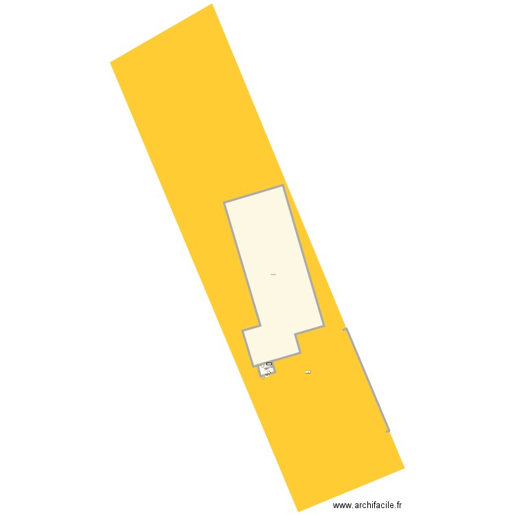 Mag hangar. Plan de 2 pièces et 1086 m2