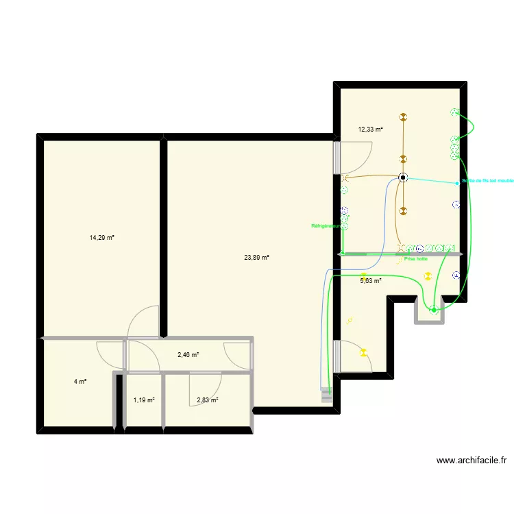 ELECTRICITE_IMPLANTATION. Plan de 