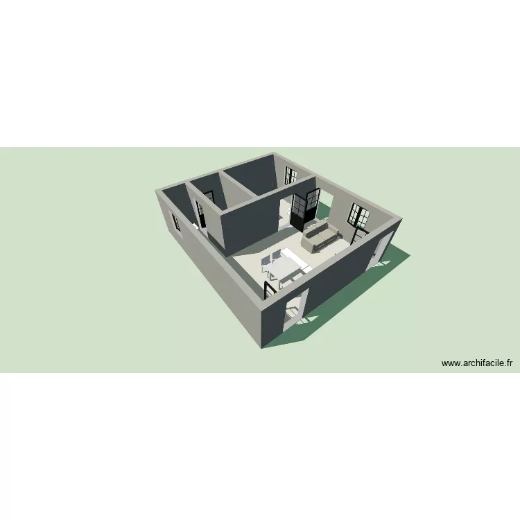 maison plan. Plan de 3 Pièces et 51 m² maison plan. Plan de 3 Pièces et 51 m²