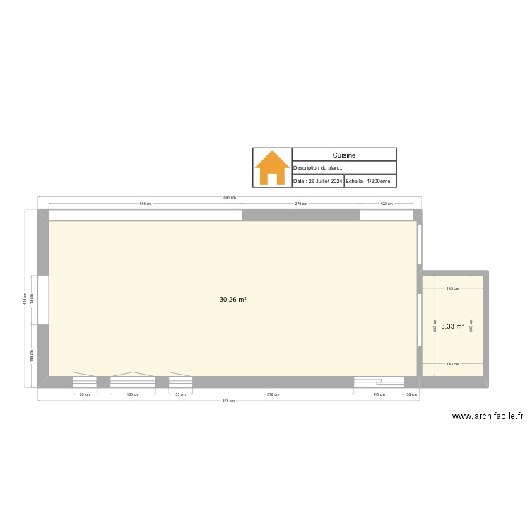 Cuisine Finalisée. Plan de 0 pièce et 0 m2