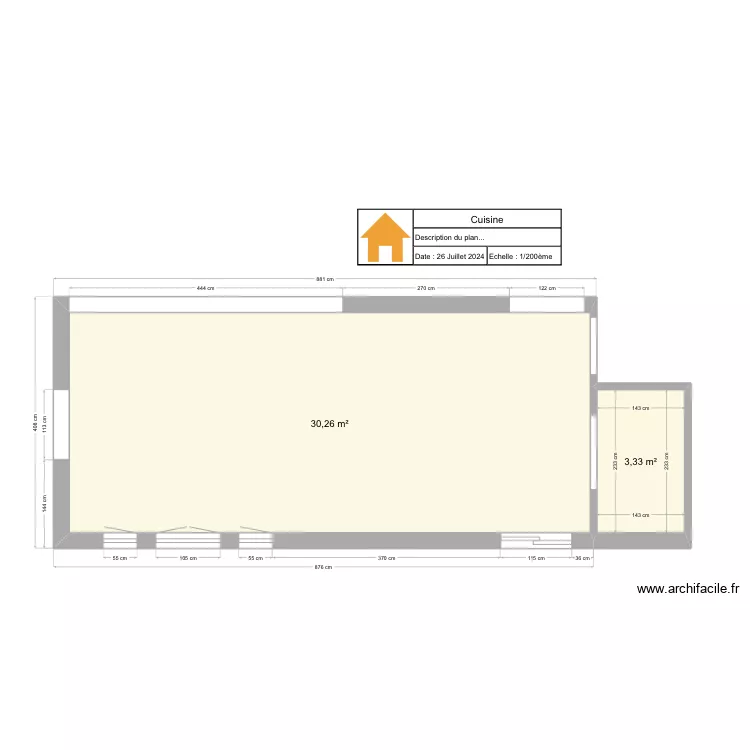 Cuisine Finalisée. Plan de Cuisine Finalisée. Plan de