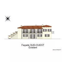 Escourche Fa&ccedil;ade SUD OUEST Existant