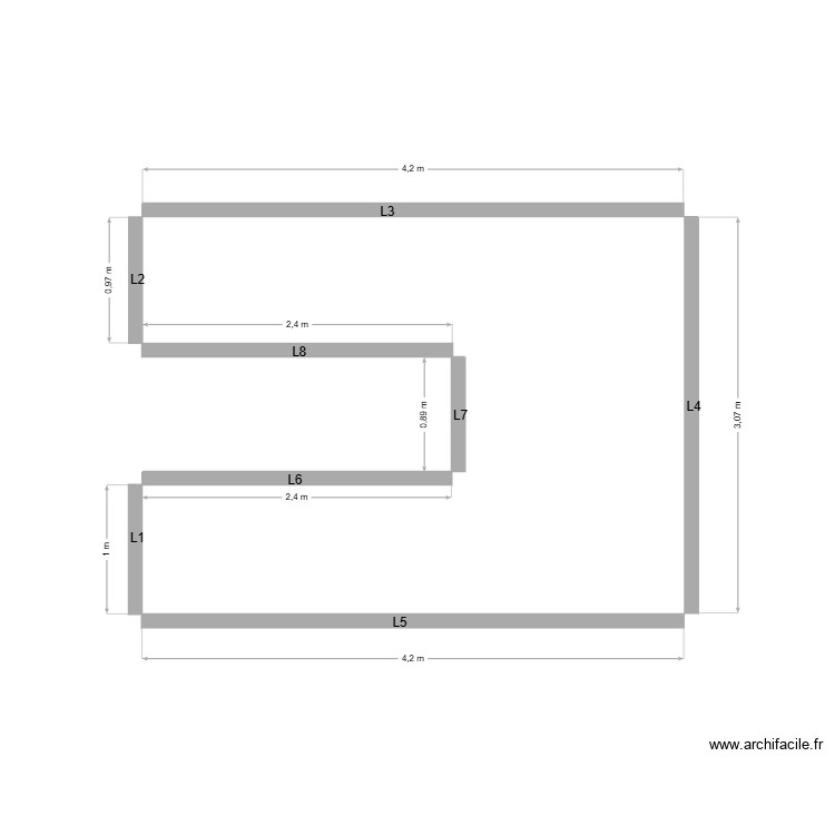 centrale. Plan de 0 pièce et 0 m2