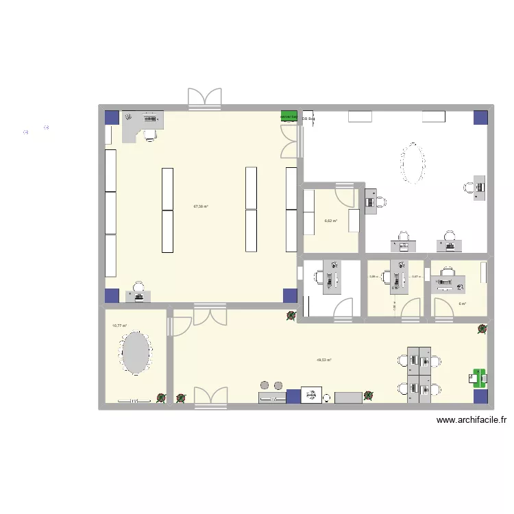 KL_office_mbs. Plan de 6 et 146 m² KL_office_mbs. Plan de 6 et 146 m²