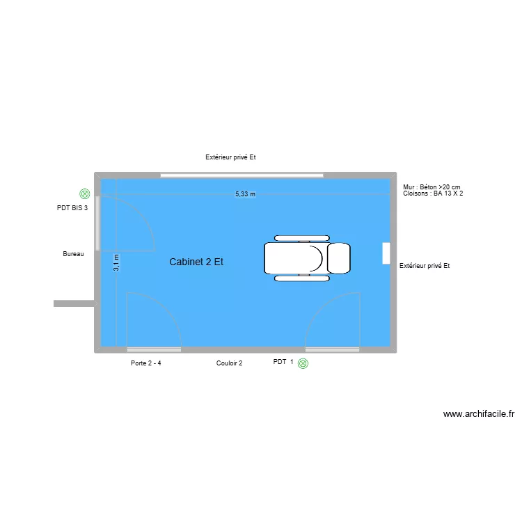 31200 Cabinet 2 Et. Plan de 