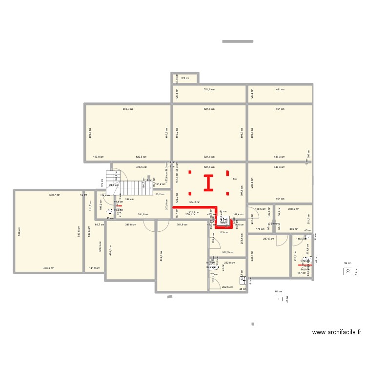 PLAM vigeta6. Plan de 18 pièces et 232 m2