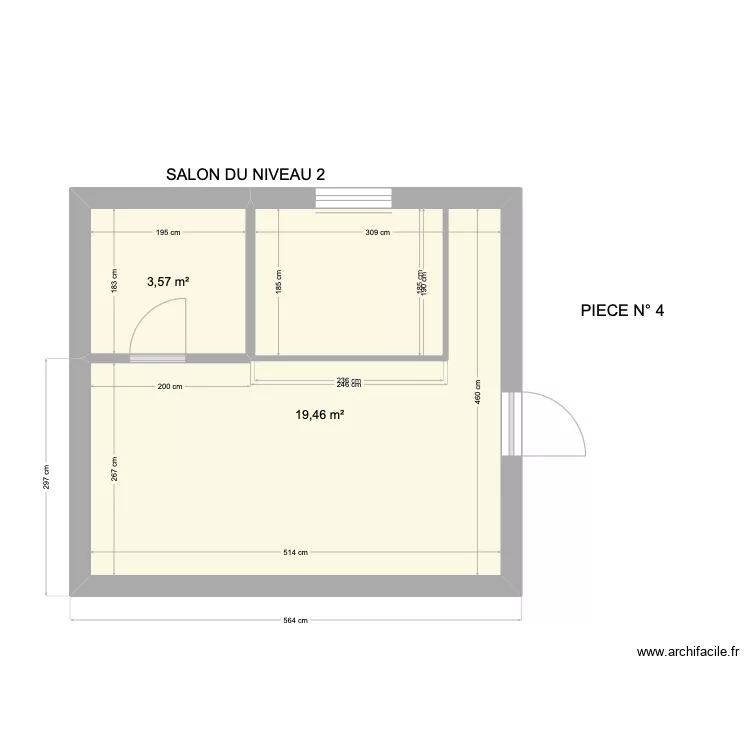 MYRIAM SALON NIVEAU 2. Plan de 