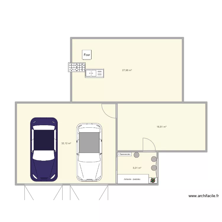 Plan de r&ecirc;ves. Plan de 4  et 82 m²