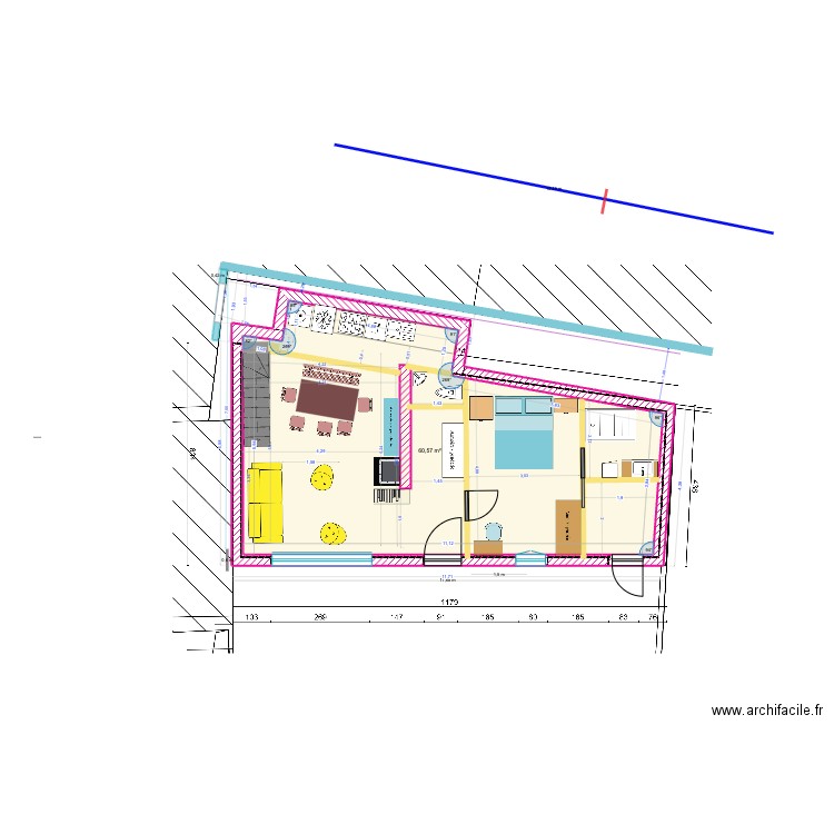 Port-Blanc Plan 8.06 copie (aménagt). Plan de 0 pièce et 0 m2