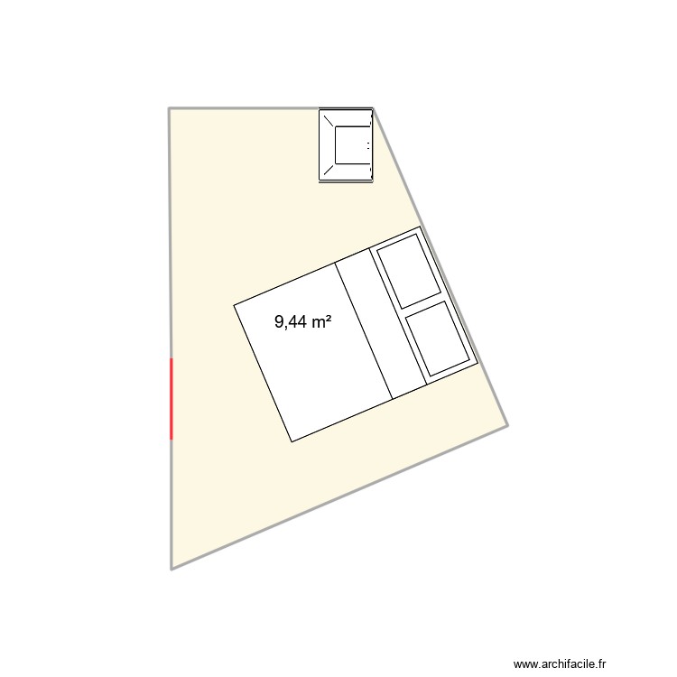 Prapout_chambre. Plan de 0 pièce et 0 m2