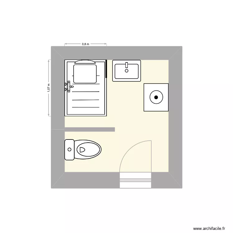 Essai. Plan de 1  et 4 m²